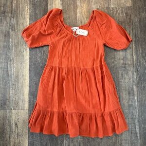 Fall Short Sleeve Dress